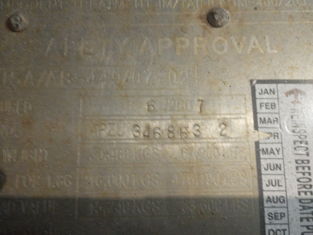 Морской контейнер APZU3468632