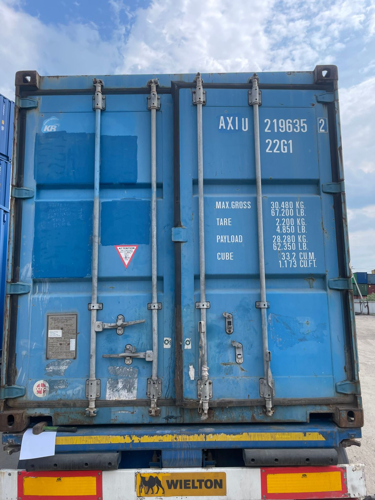 Морской контейнер AXIU2196352