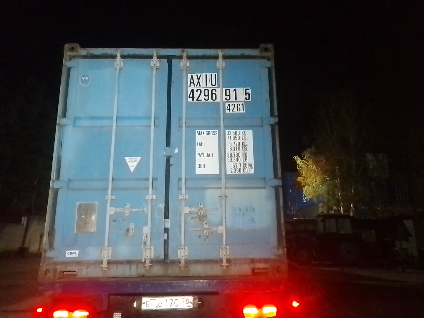 Морской контейнер AXIU4296915