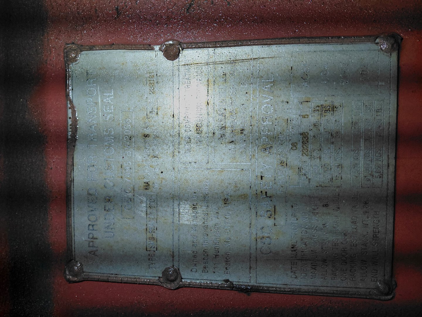 Морской контейнер BMOU2326385