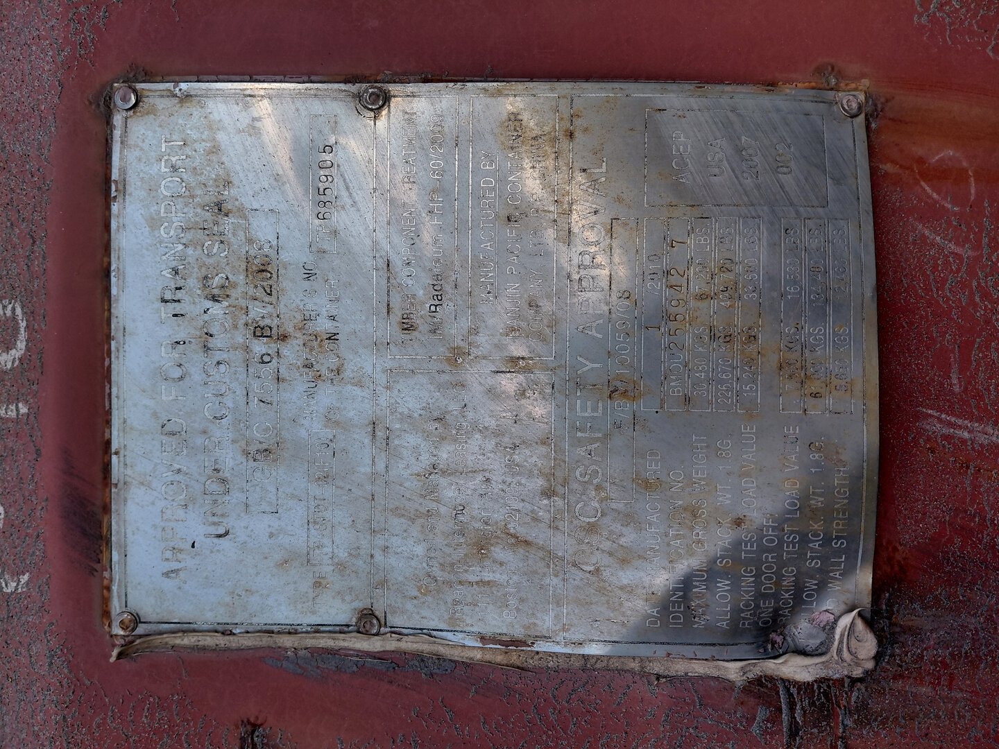 Морской контейнер BMOU2559427