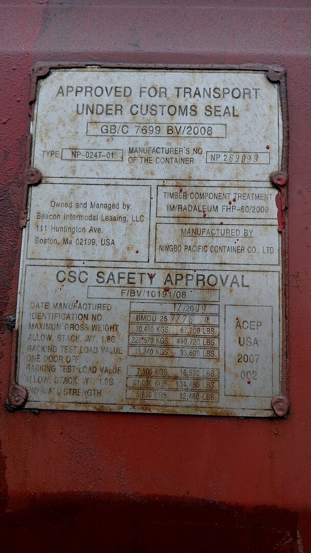 Морской контейнер BMOU2572769