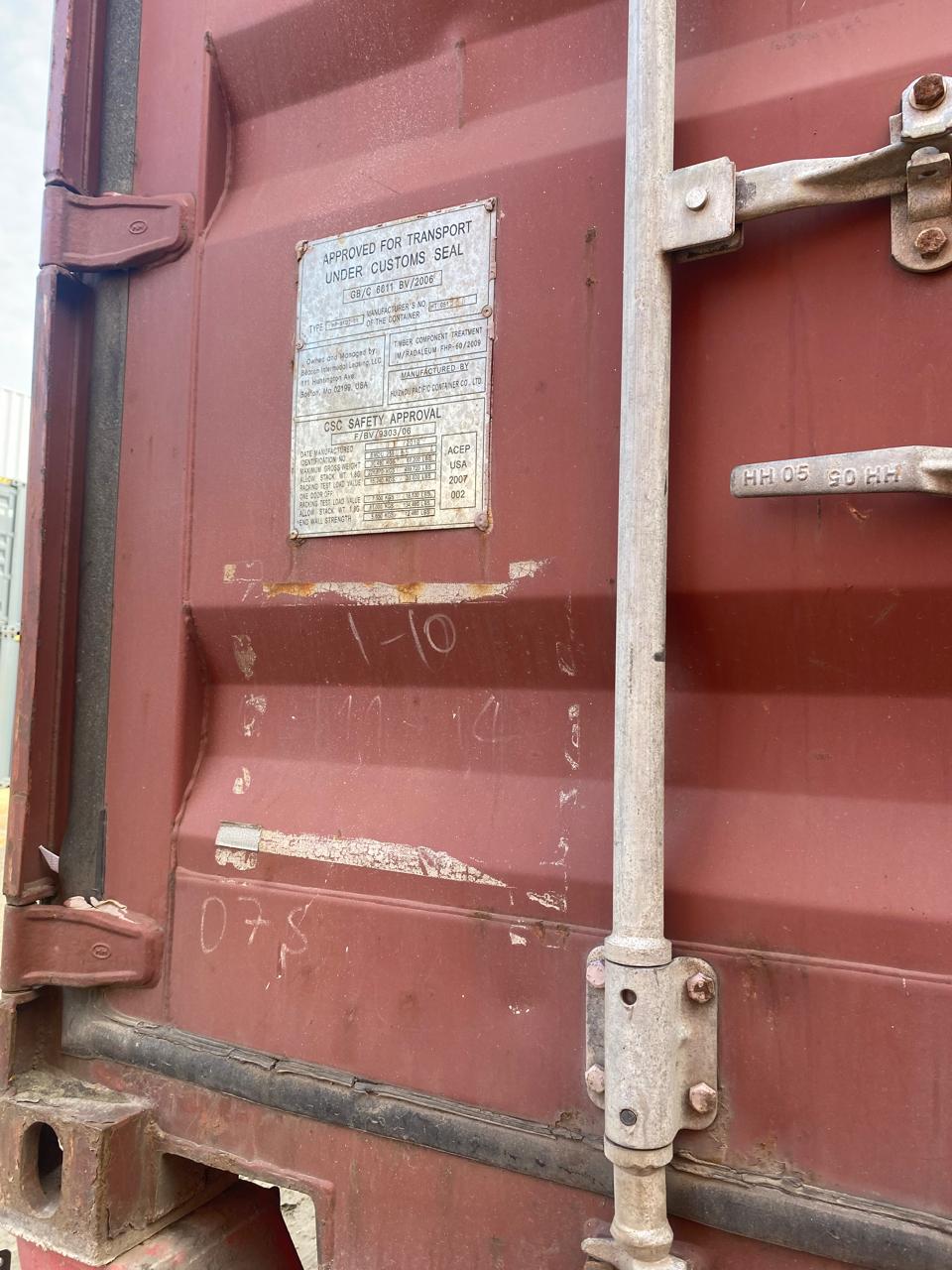 Морской контейнер BMOU2590654