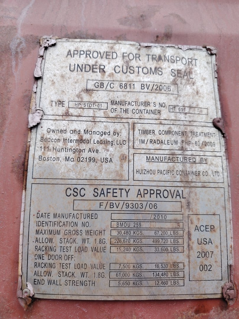 Морской контейнер BMOU2591305