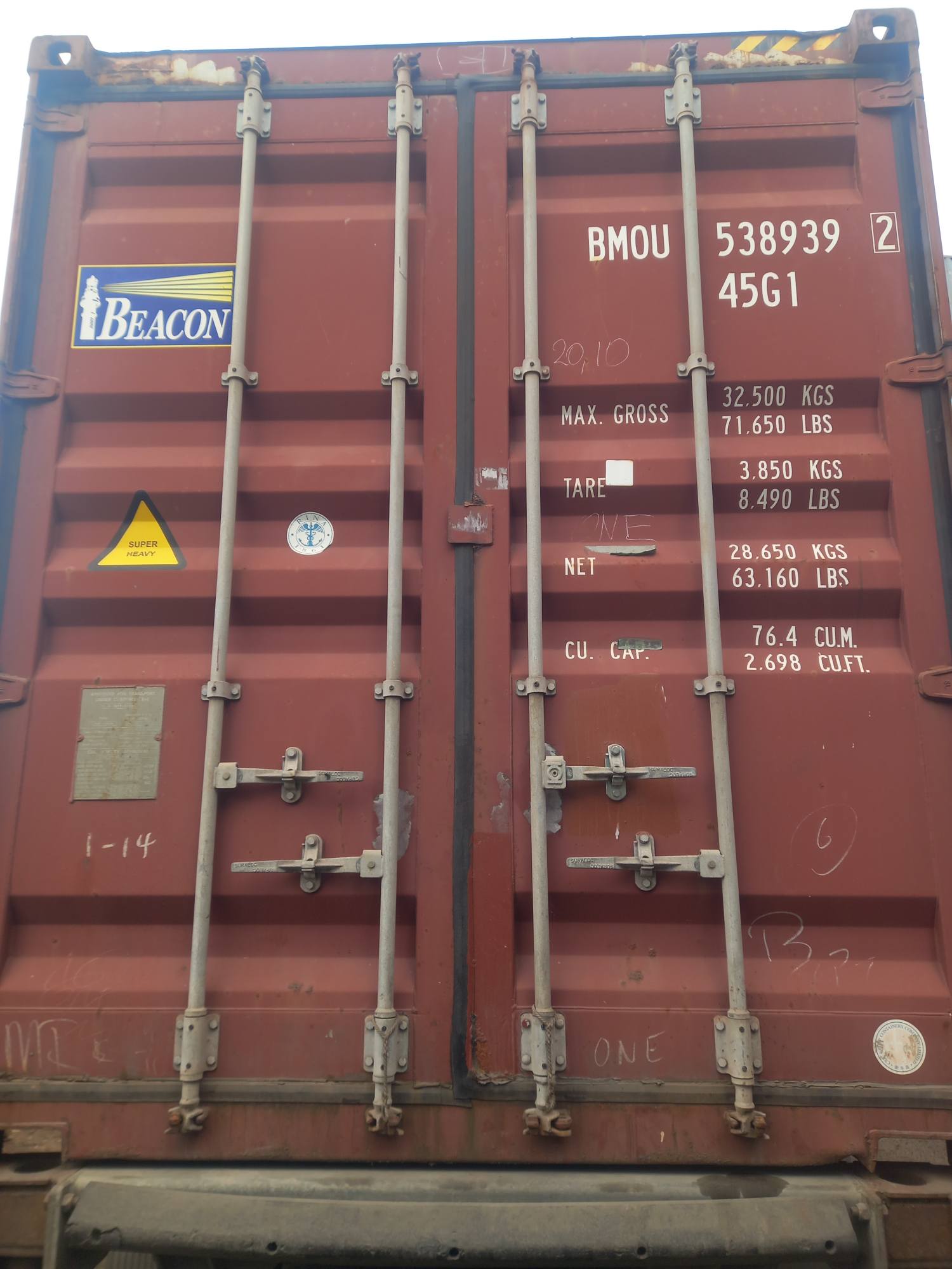Морской контейнер BMOU5389392