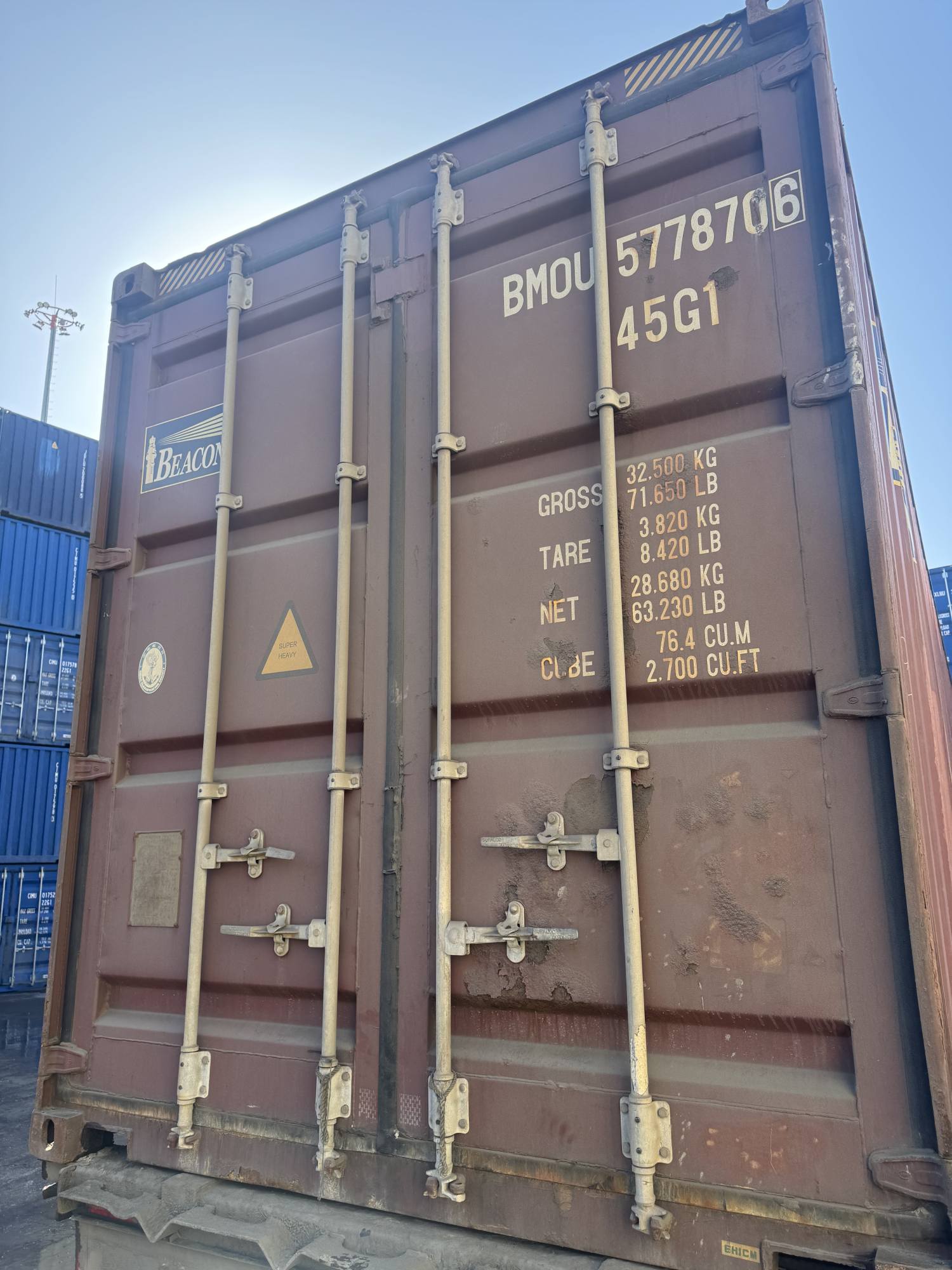 Морской контейнер BMOU5778706