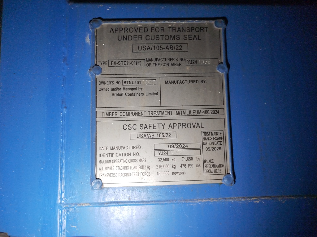 Морской контейнер BTNU4018605