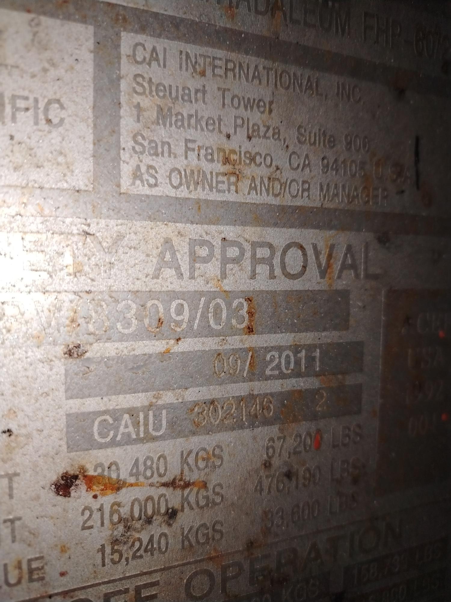 Морской контейнер CAIU3021462