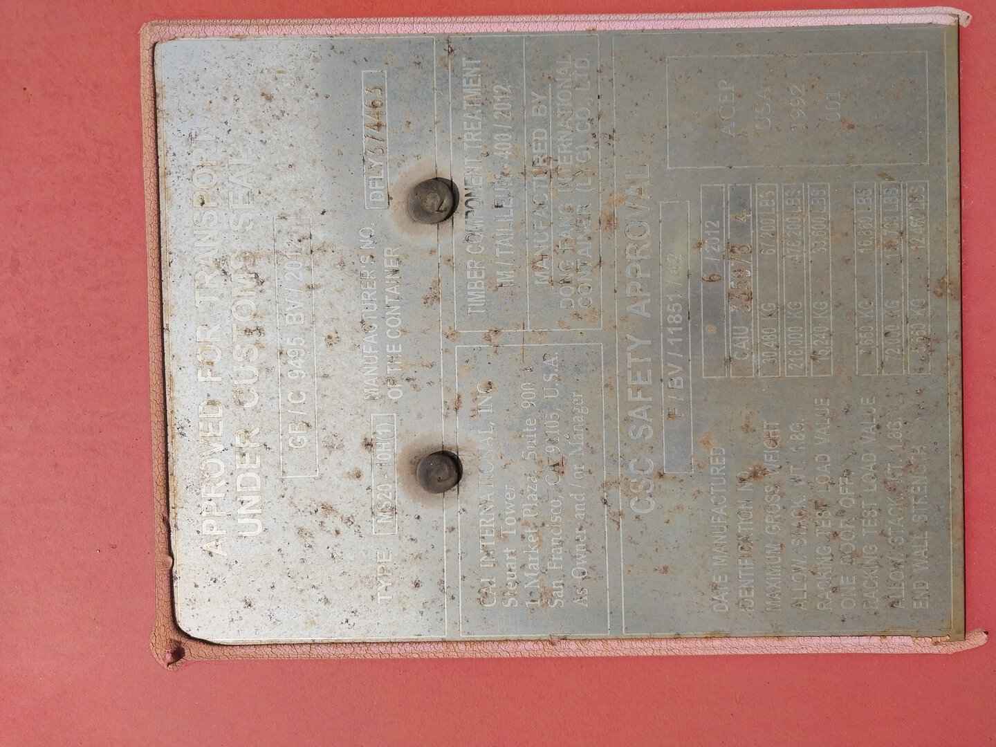 Морской контейнер CAIU3359784