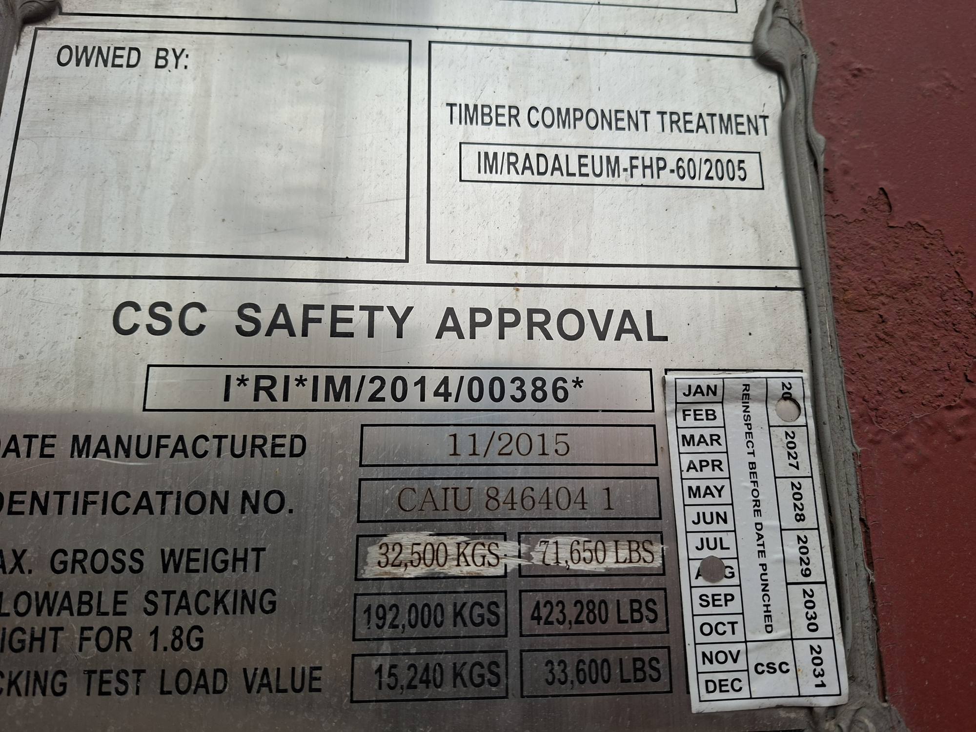 Морской контейнер CAIU8464041