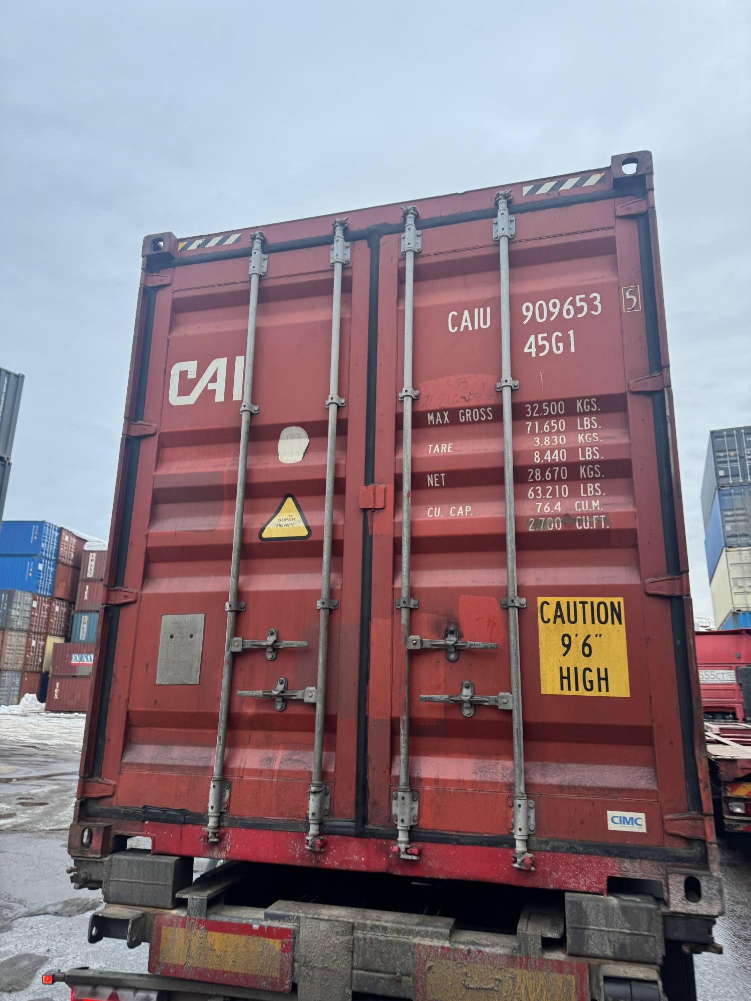 Морской контейнер CAIU9096535