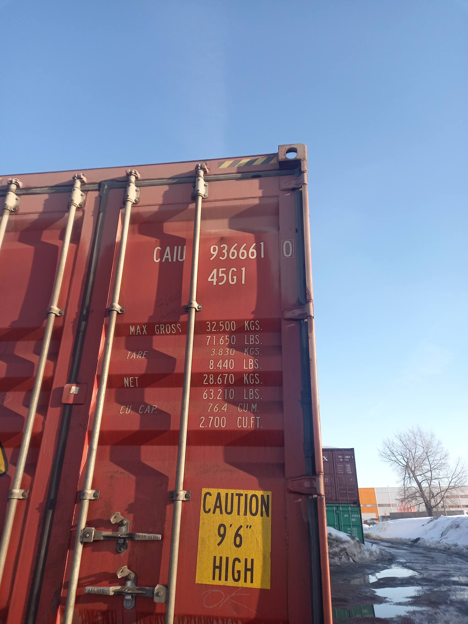 Морской контейнер CAIU9366610