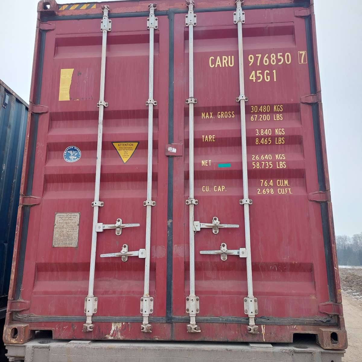 Морской контейнер CARU9768507