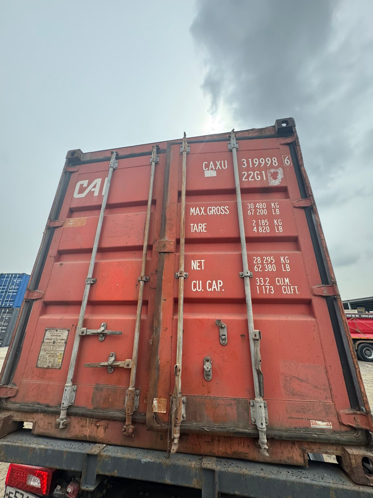 Морской контейнер CAXU3199986