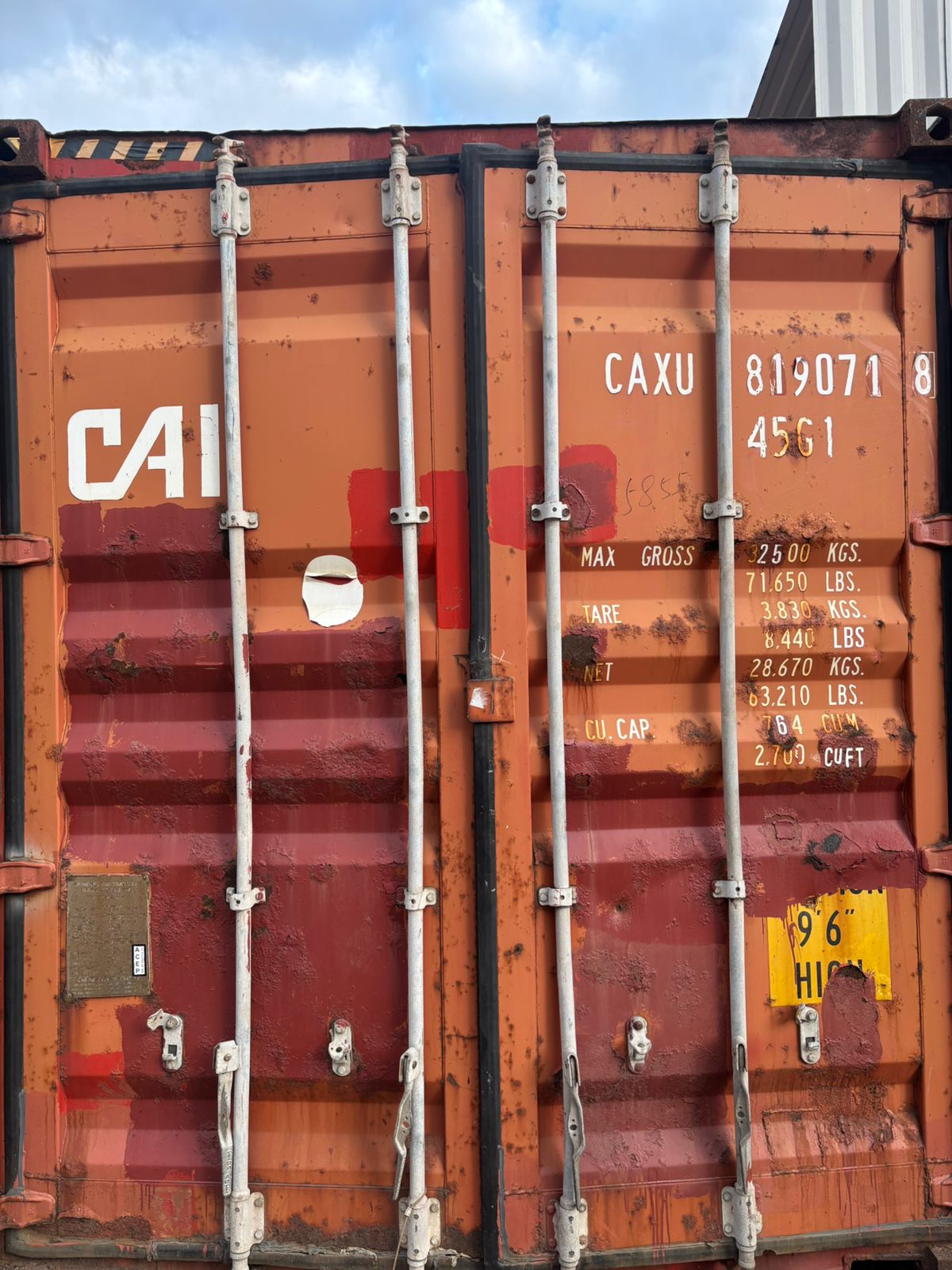 Морской контейнер CAXU8190718