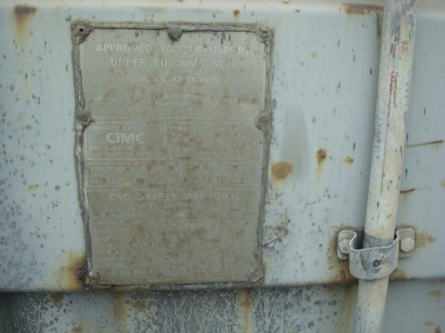 Морской контейнер CBHU3567577