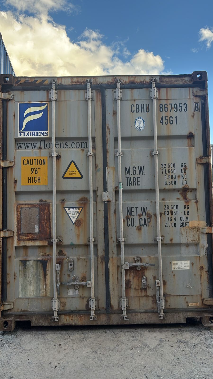 Морской контейнер CBHU8679538