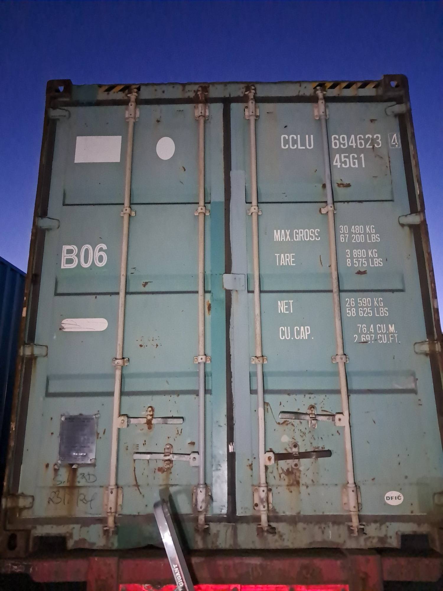 Морской контейнер CCLU6946234