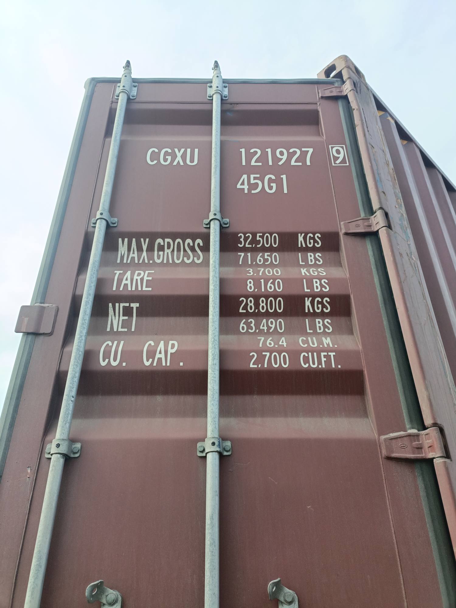 Морской контейнер CGXU1219279