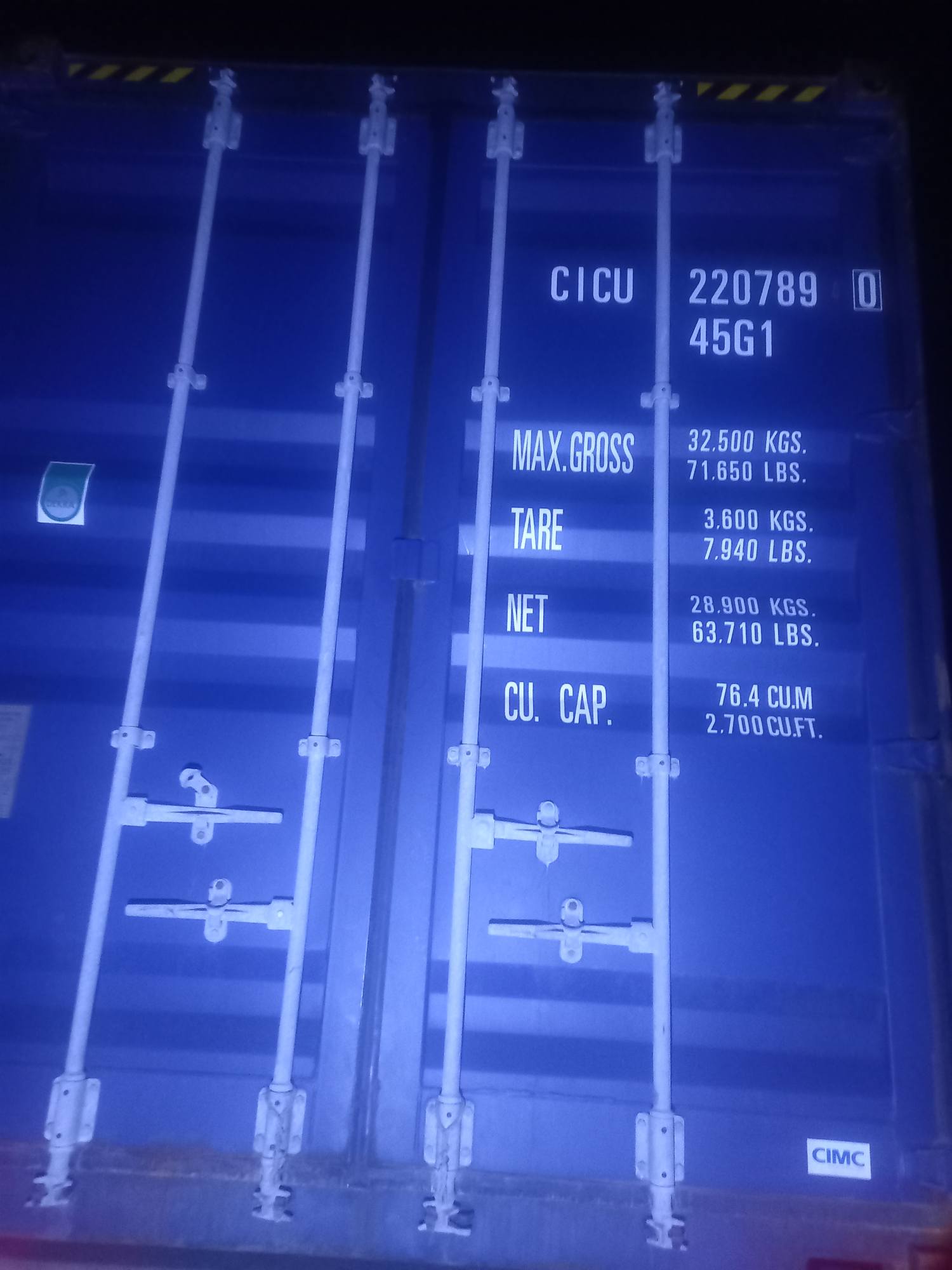 Морской контейнер CICU2207890