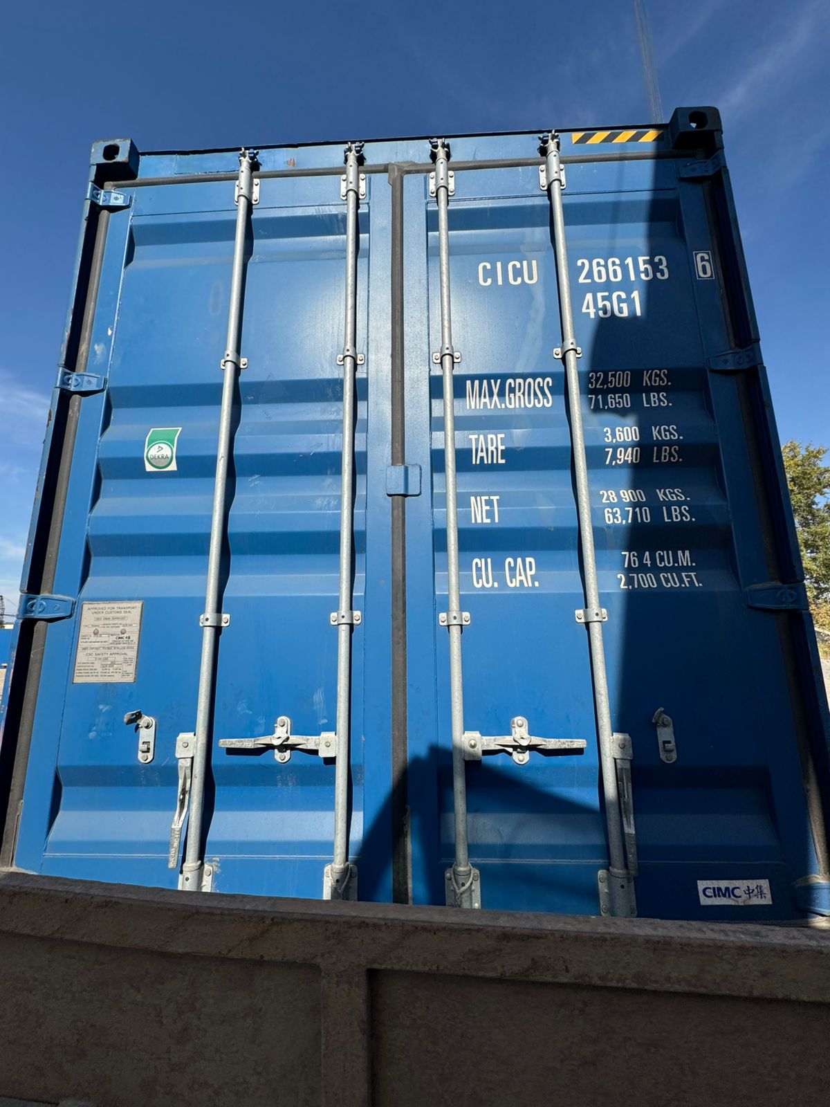 Морской контейнер CICU2661536