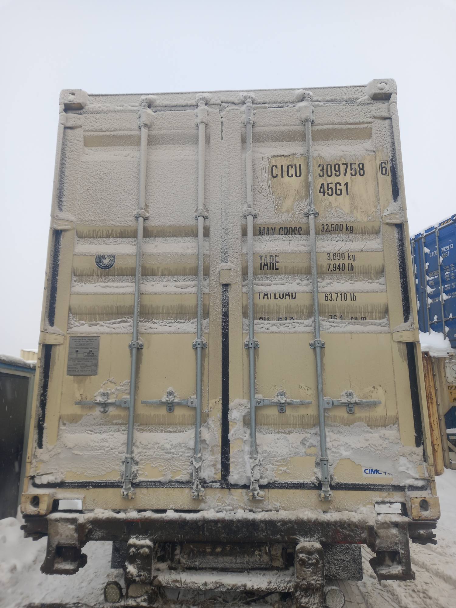 Морской контейнер CICU3097586