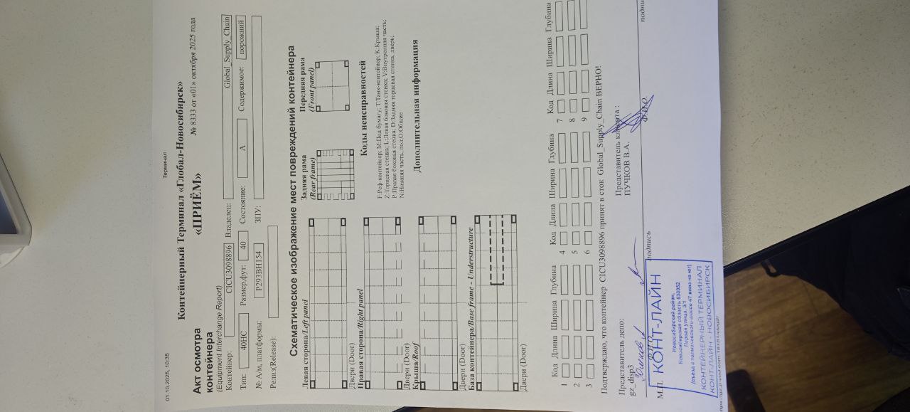 Морской контейнер CICU3098896