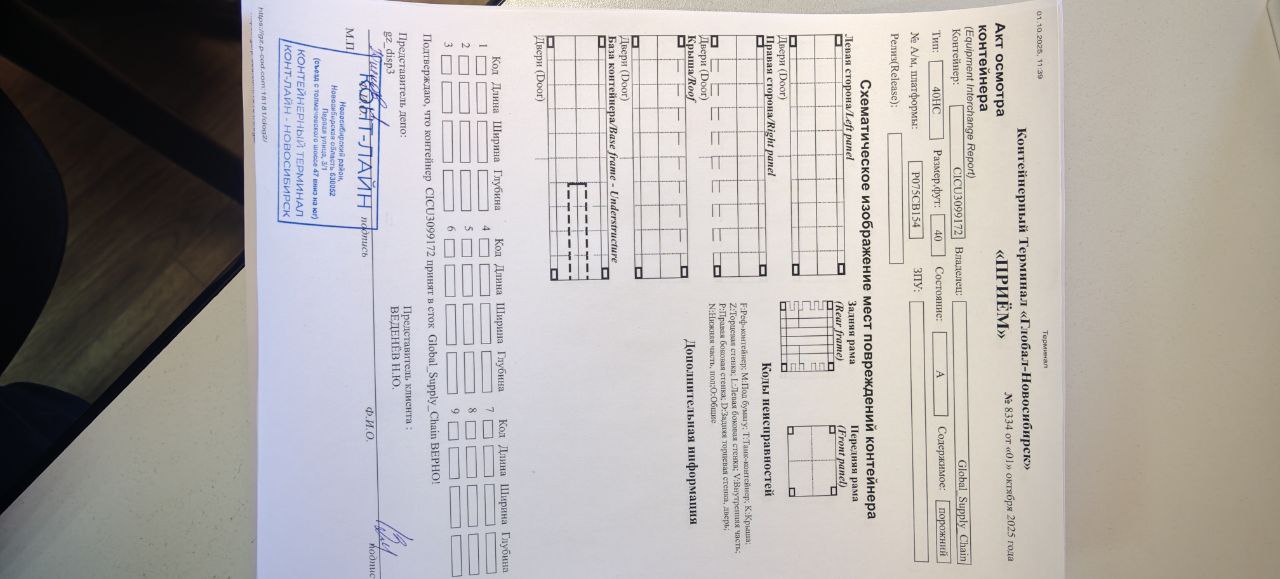 Морской контейнер CICU3099172