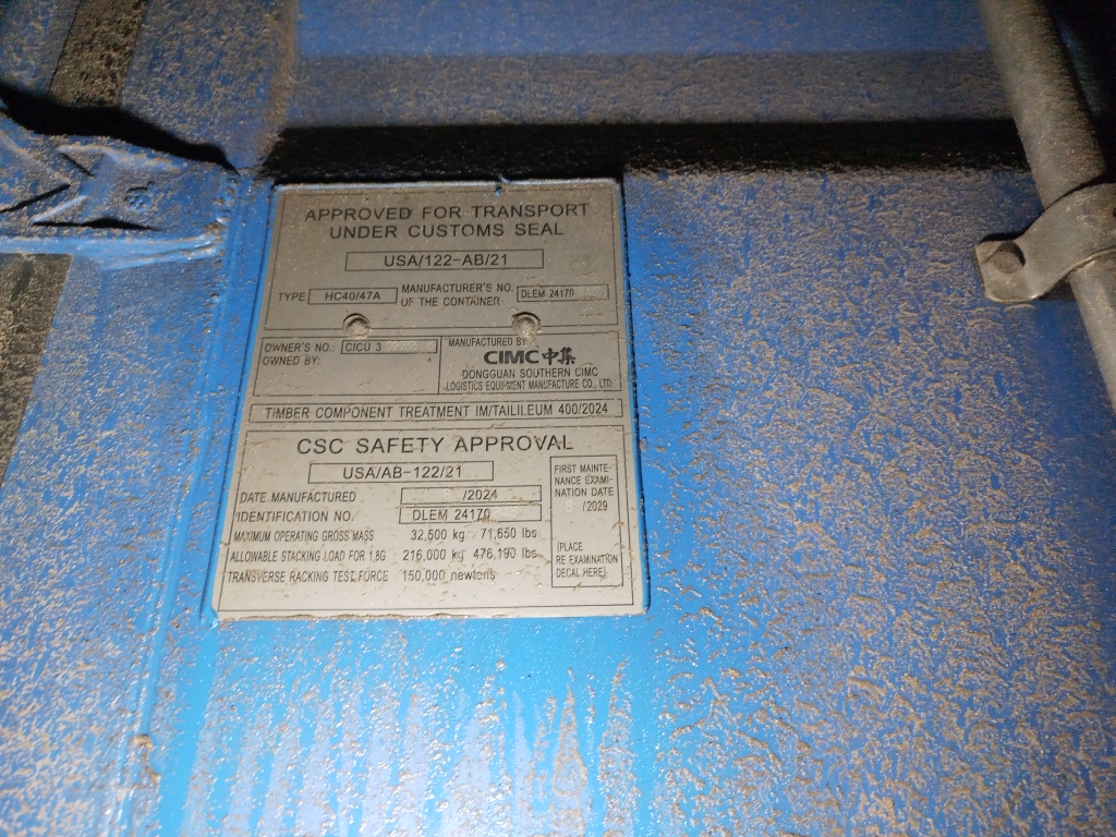 Морской контейнер CICU3099336