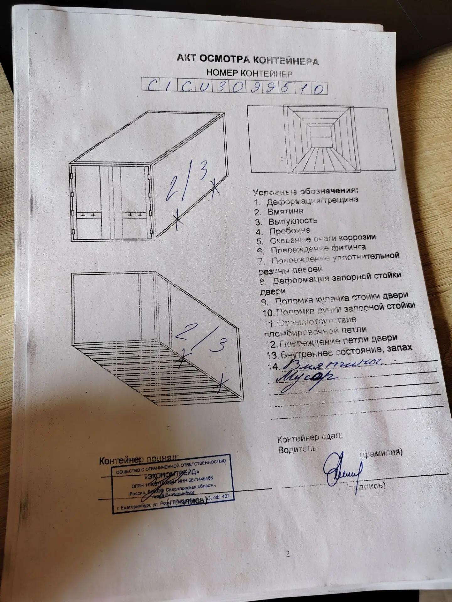 Морской контейнер CICU3099510