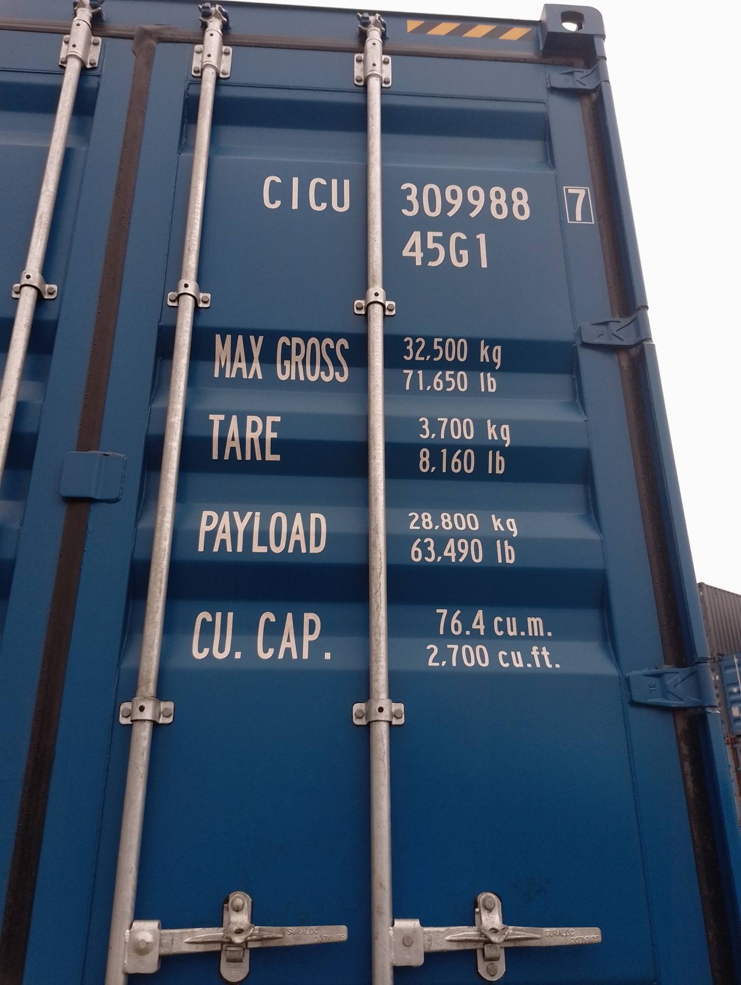 Морской контейнер CICU3099887