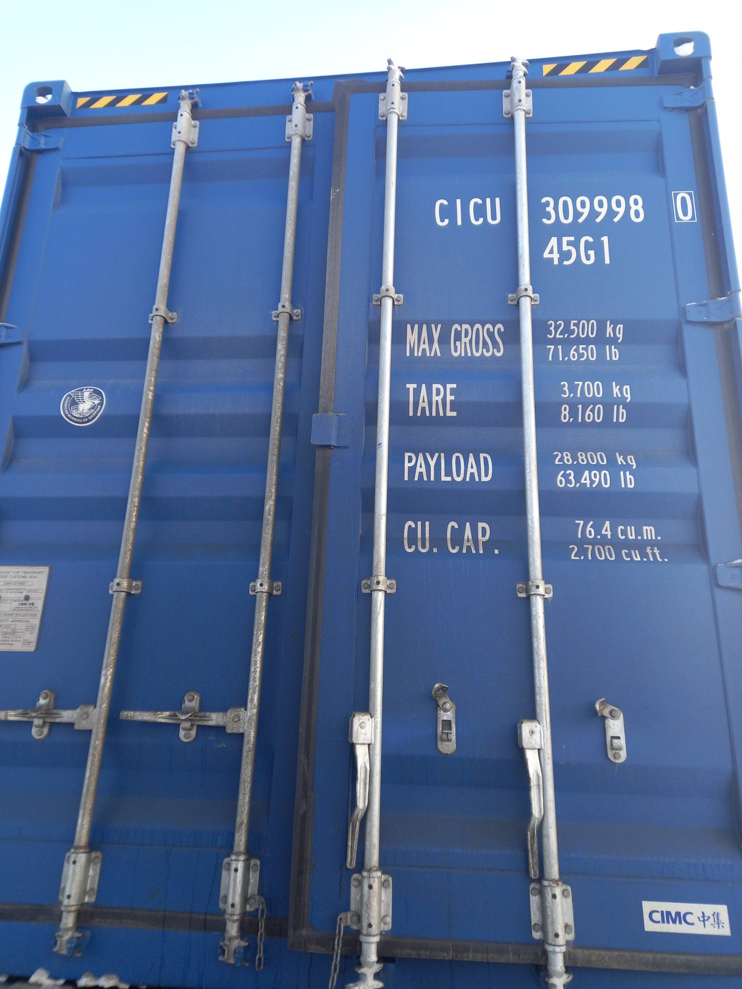 Морской контейнер CICU3099980