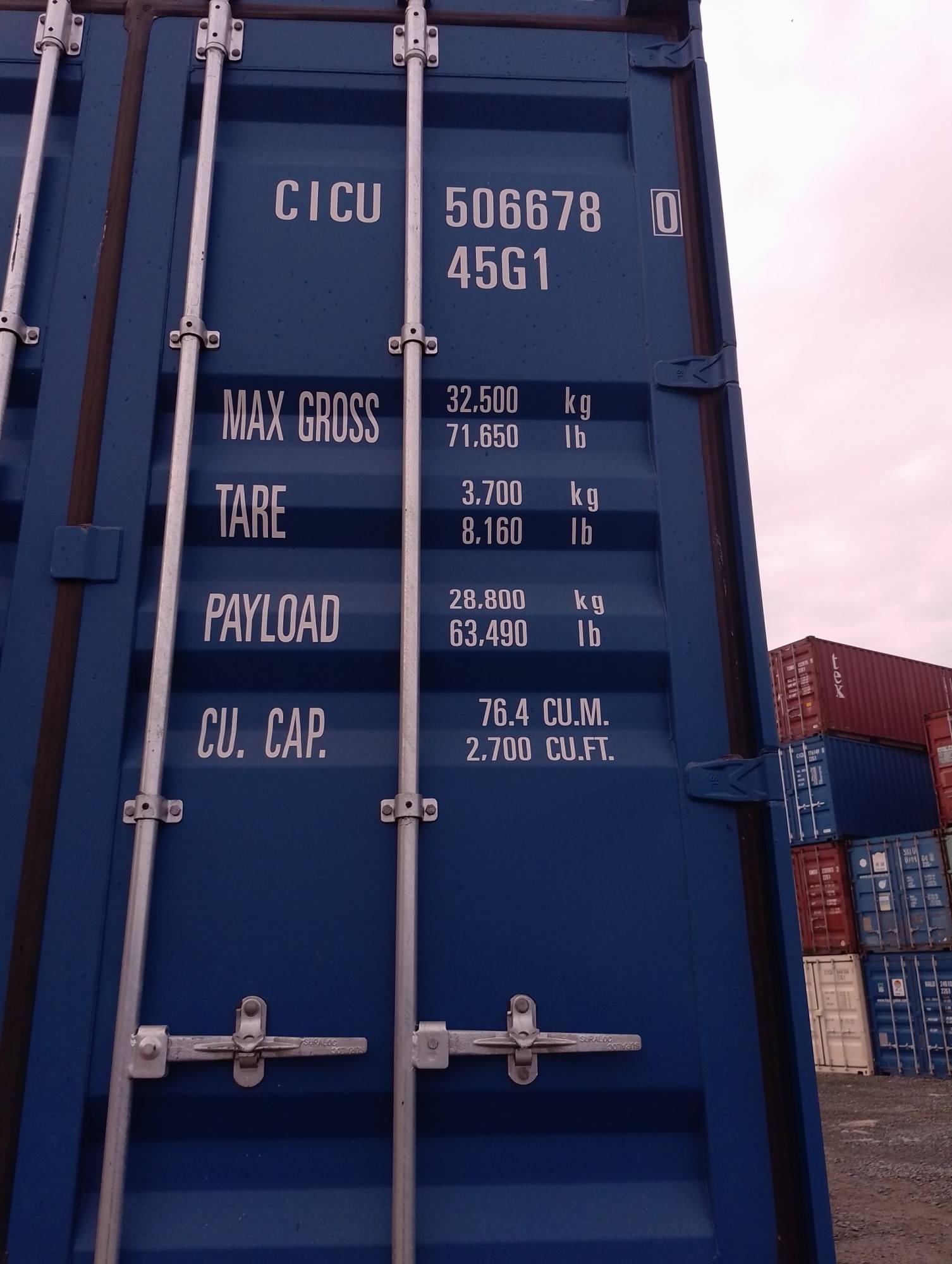 Морской контейнер CICU5066780