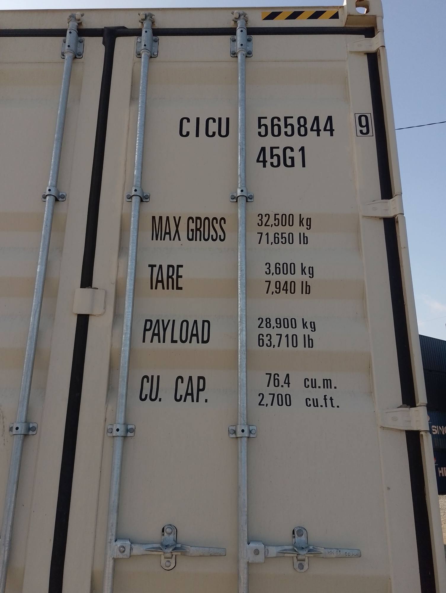 Морской контейнер CICU5658449