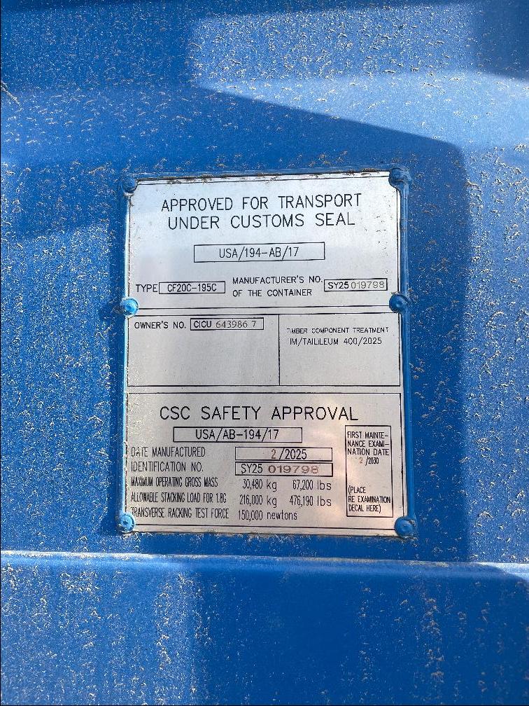 Морской контейнер CICU6439867