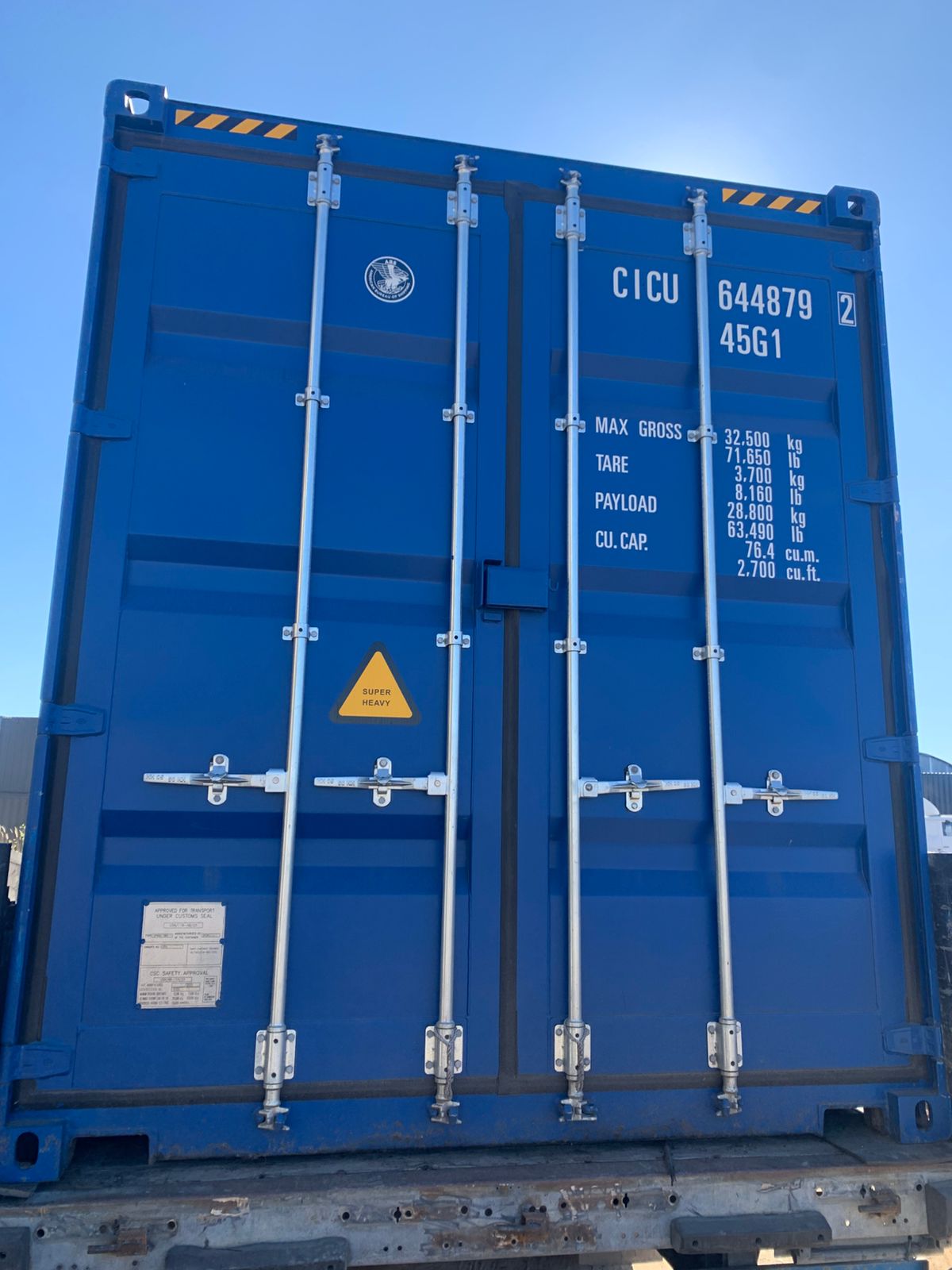 Морской контейнер CICU6448792