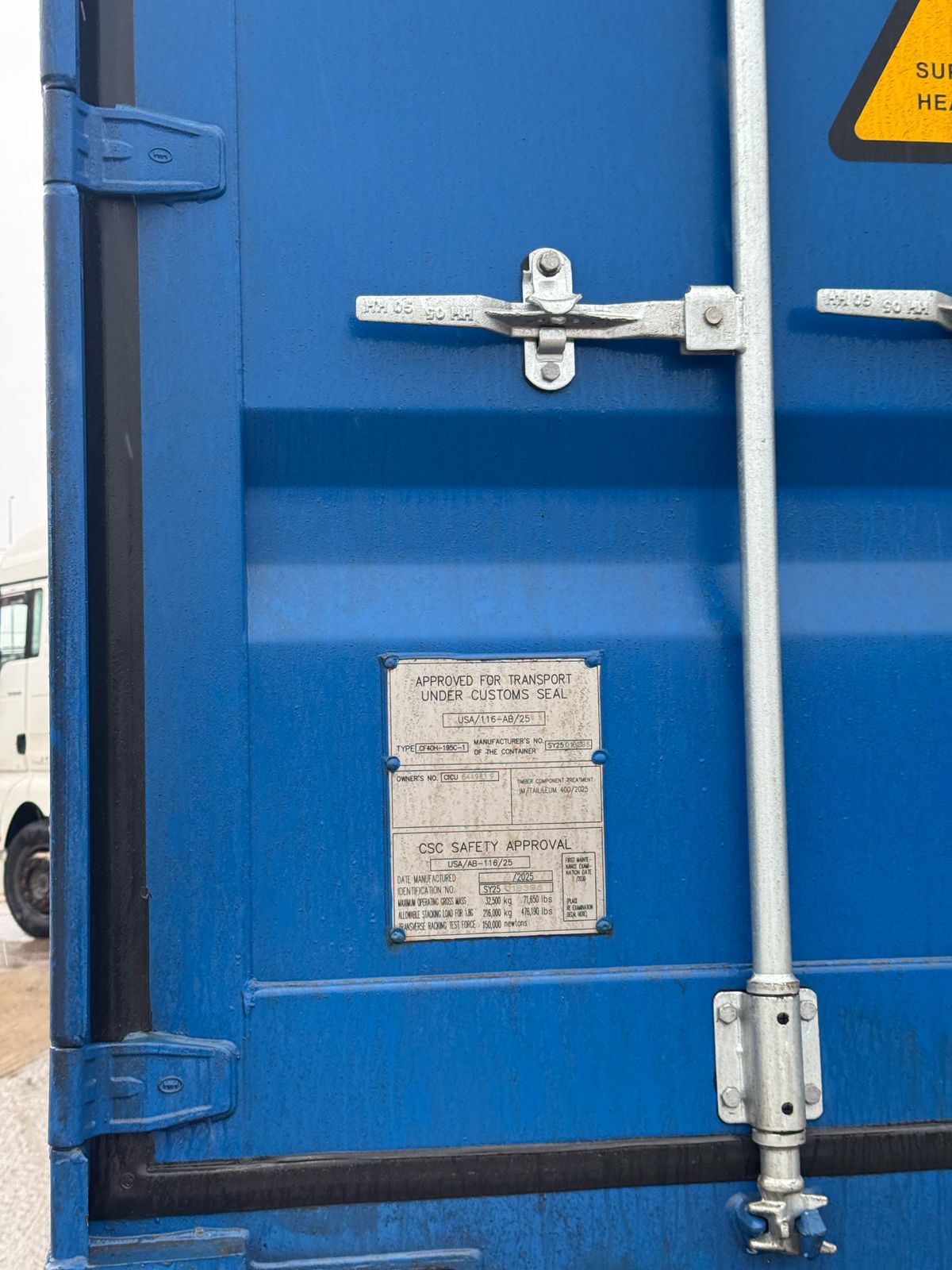 Морской контейнер CICU6449839