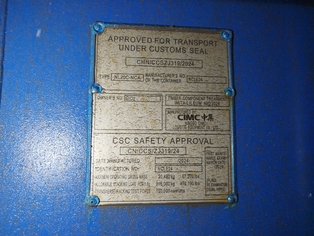 Морской контейнер CICU6493410