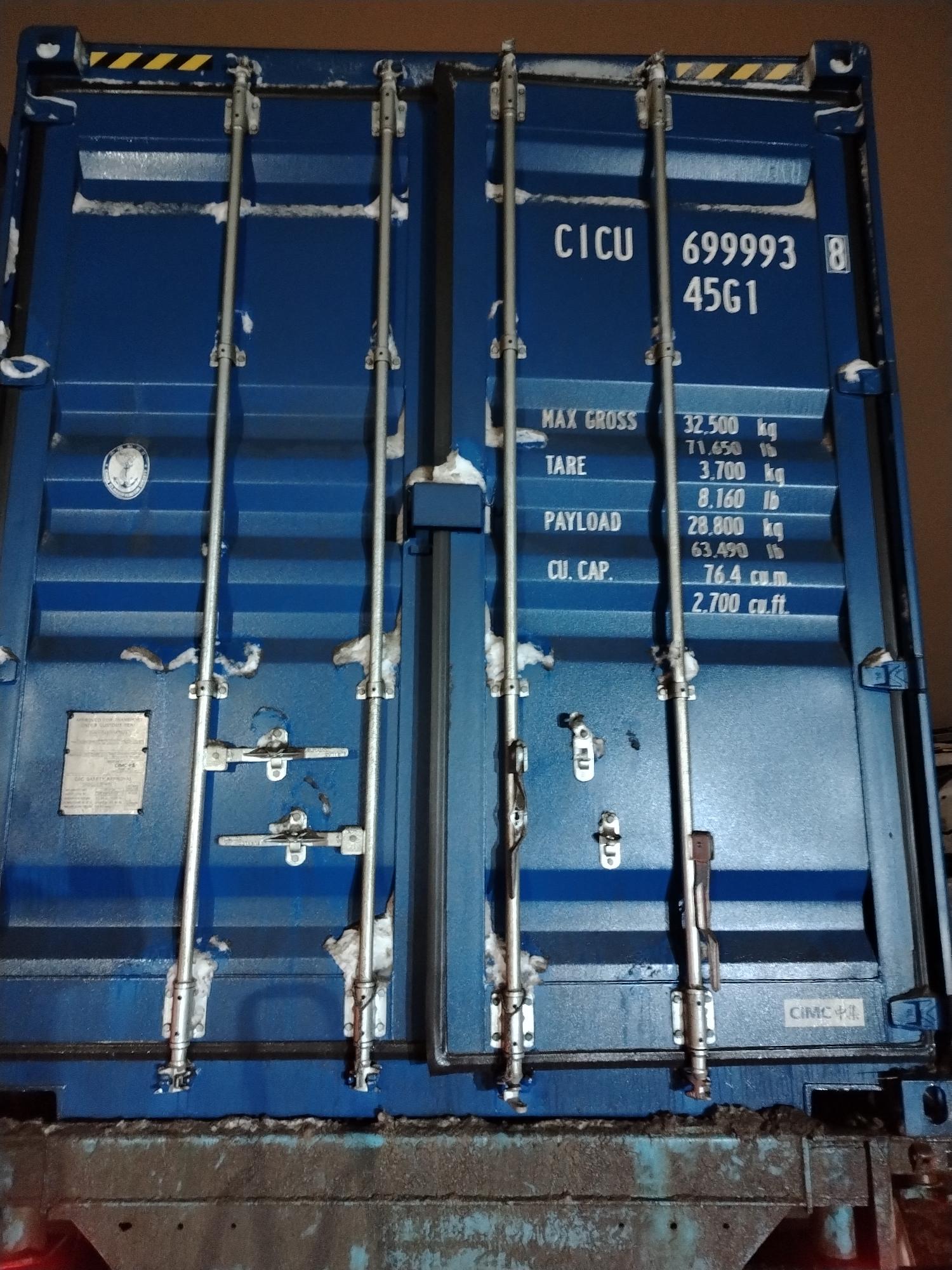 Морской контейнер CICU6999938