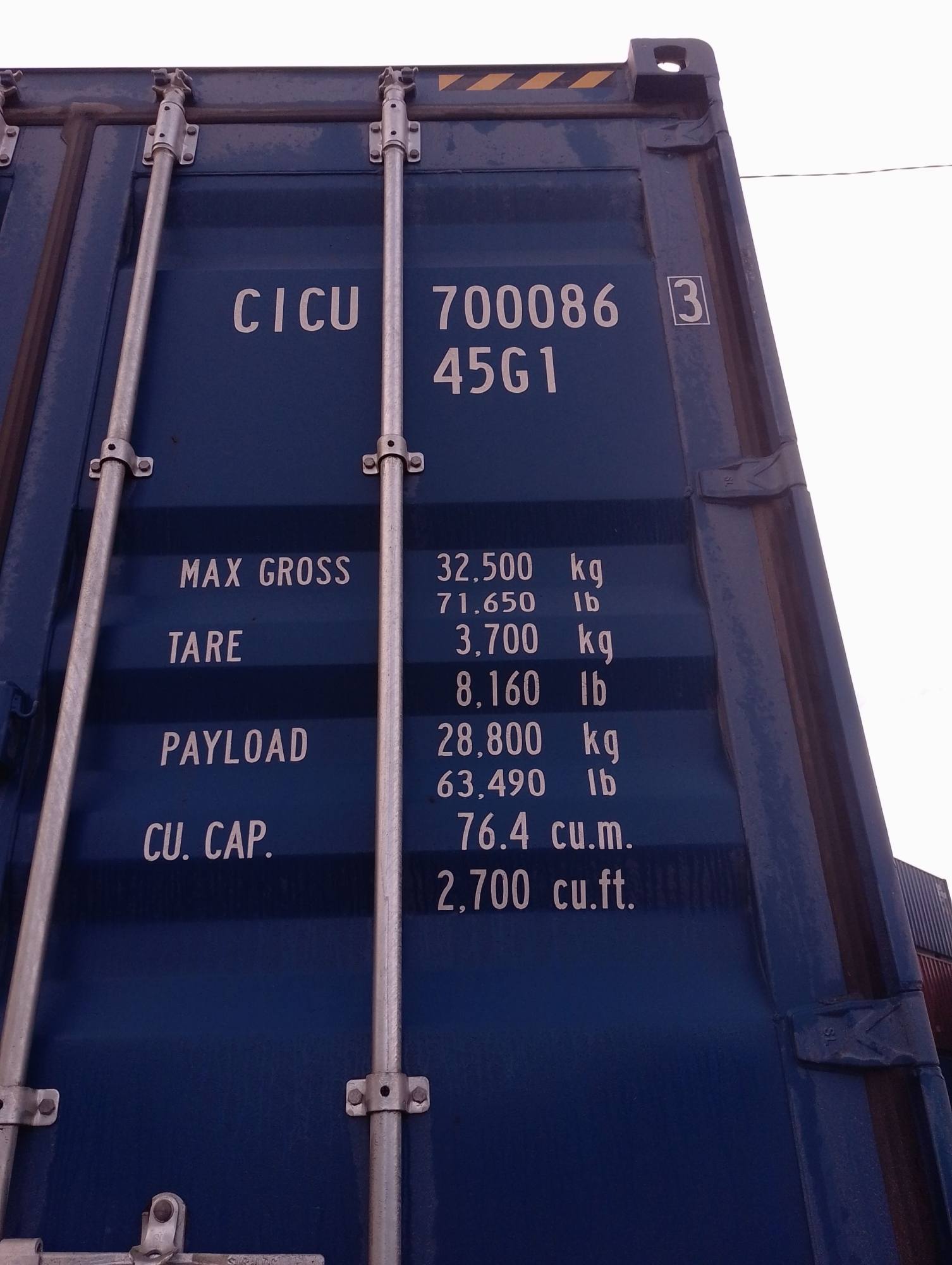 Морской контейнер CICU7000863