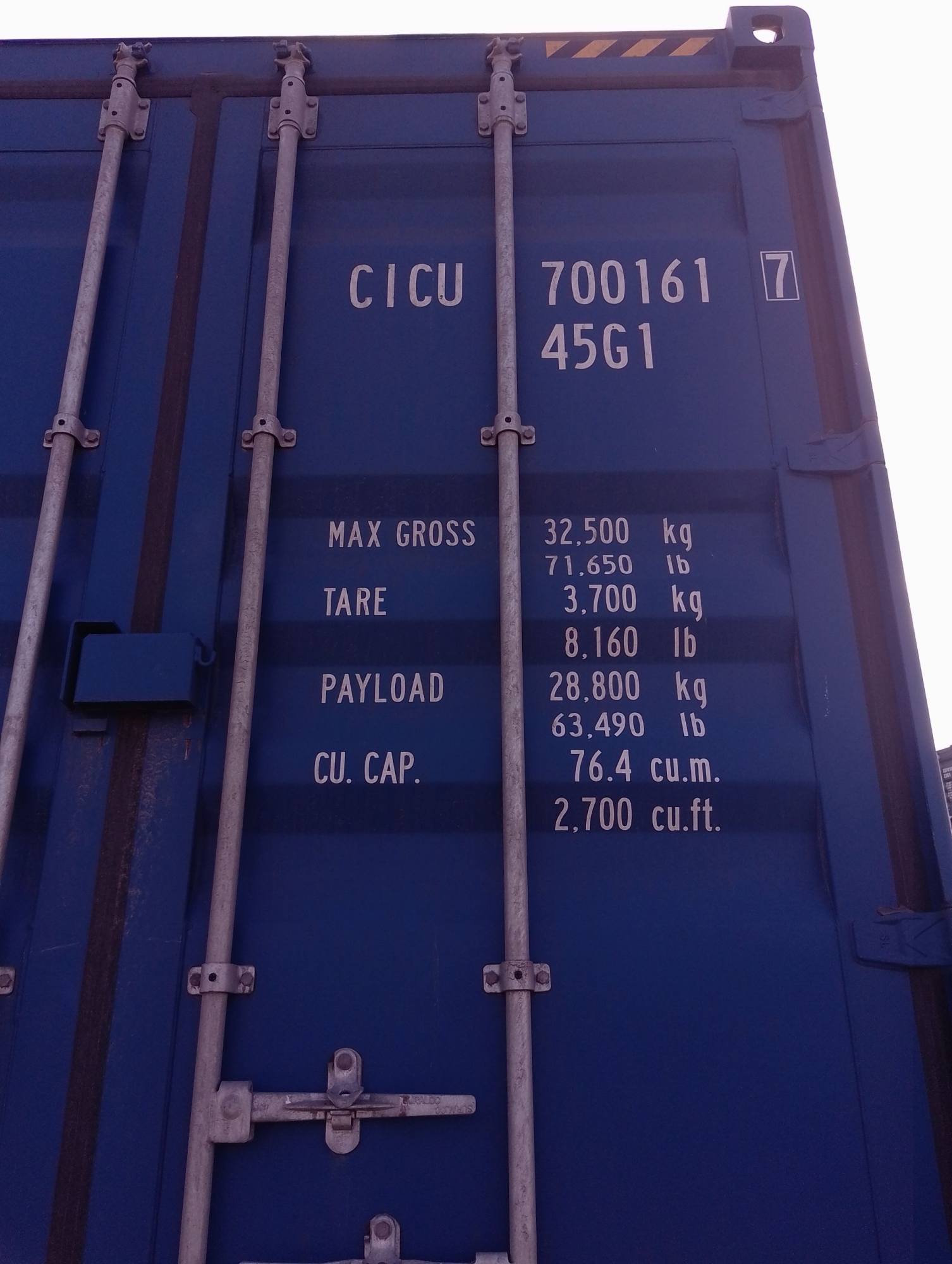 Морской контейнер CICU7001617
