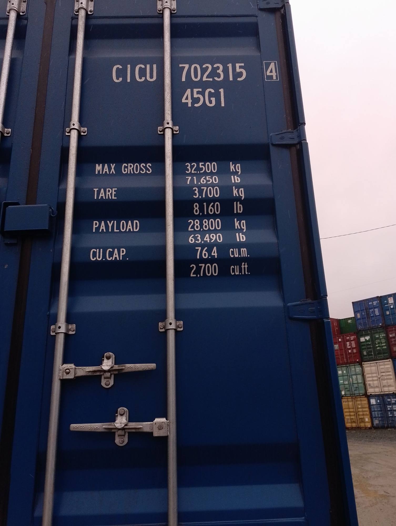 Морской контейнер CICU7023154