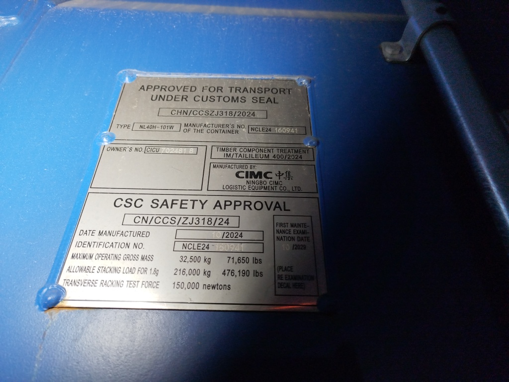 Морской контейнер CICU7024818