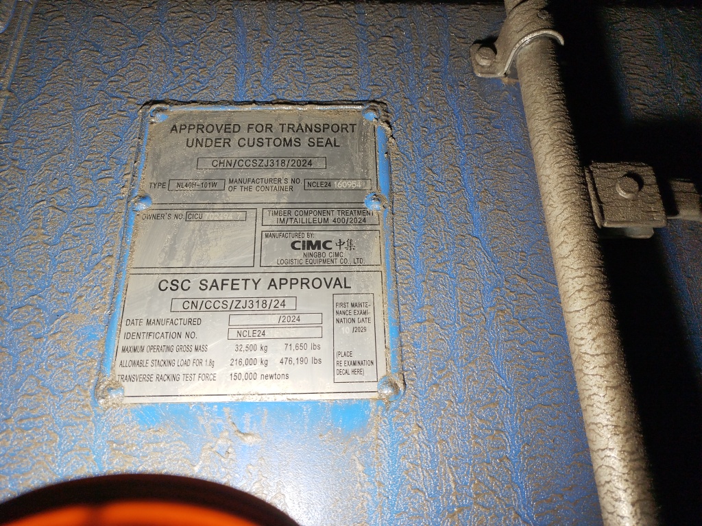 Морской контейнер CICU7024947