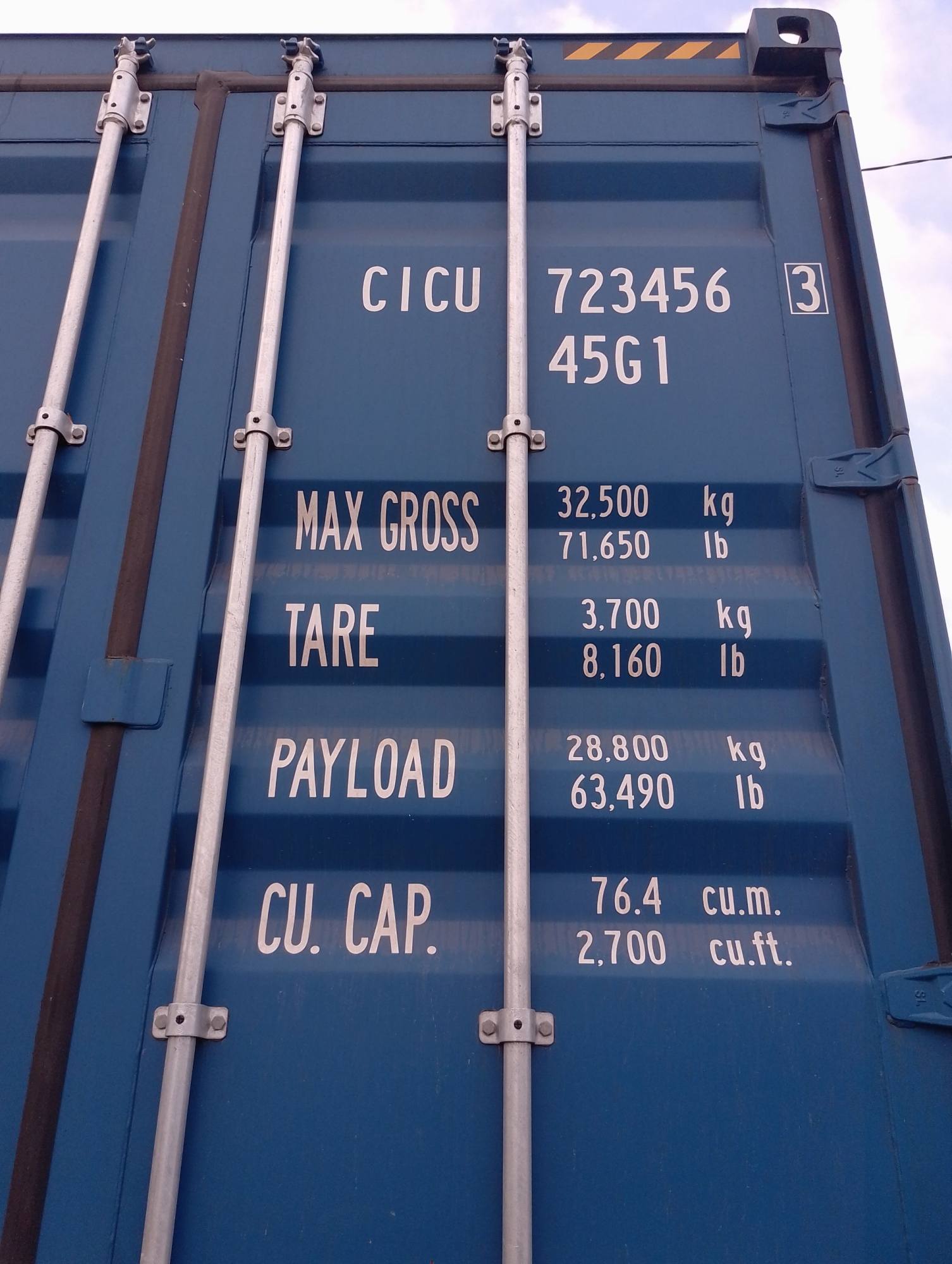 Морской контейнер CICU7234563