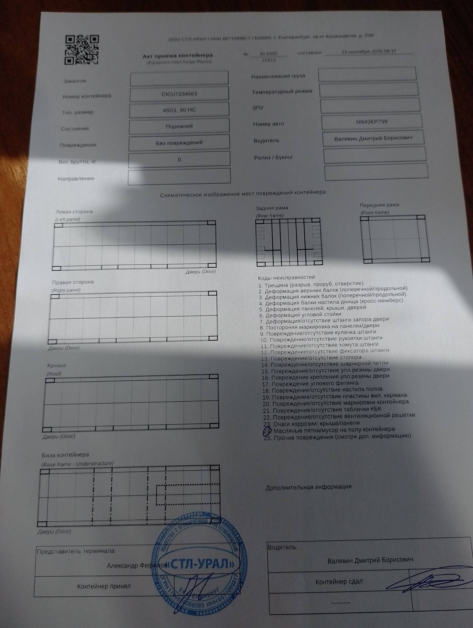 Морской контейнер CICU7234563