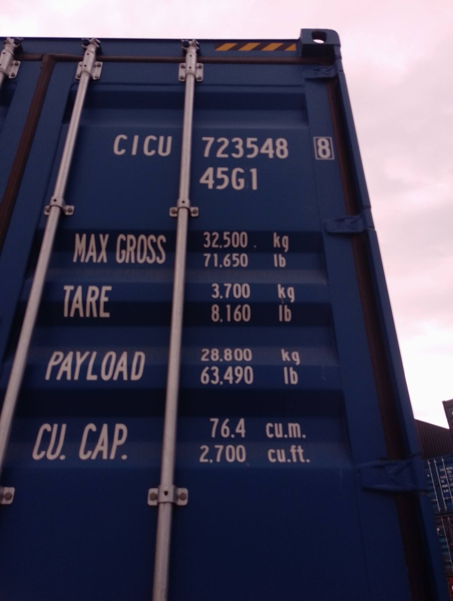 Морской контейнер CICU7235488