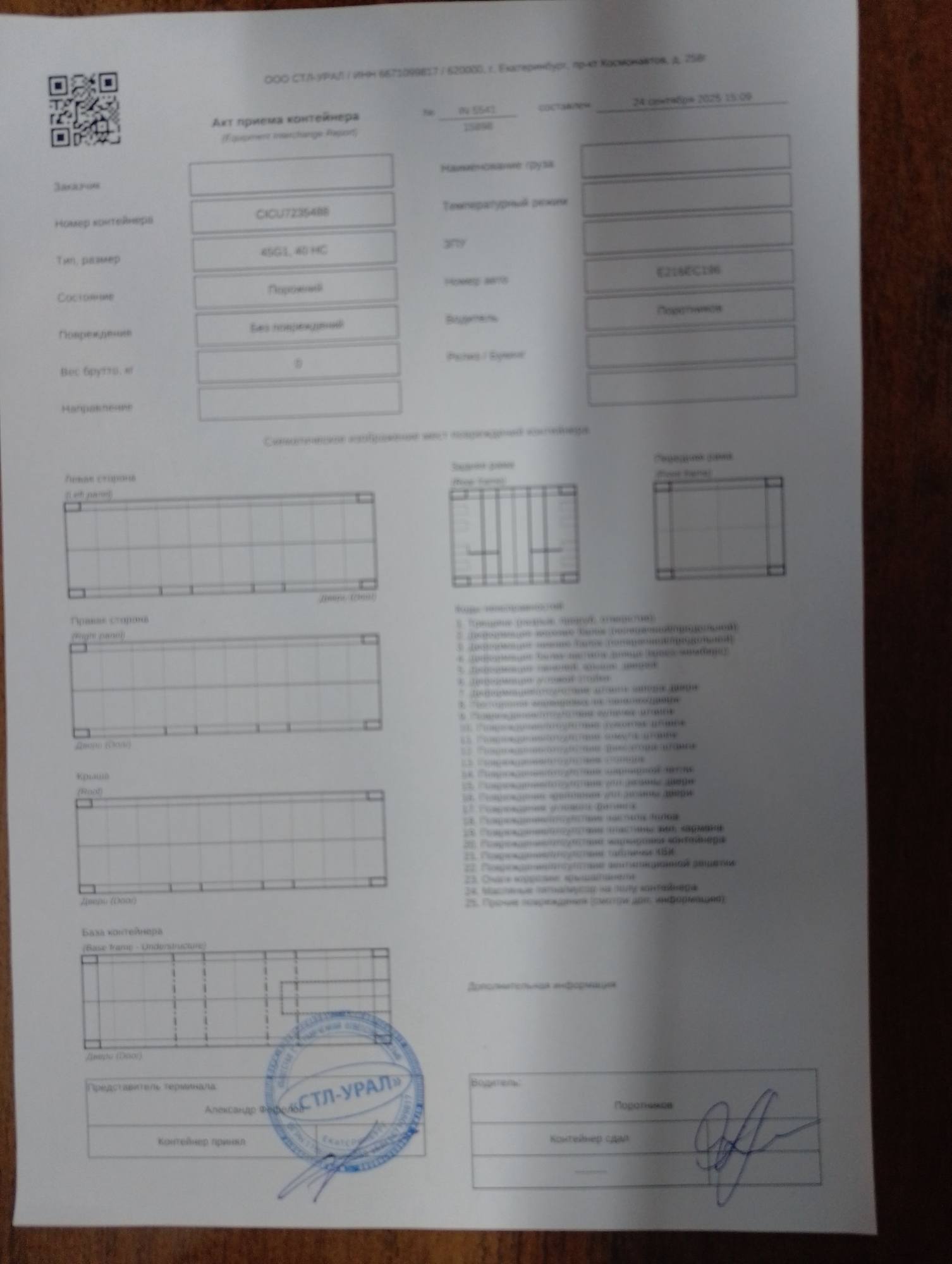 Морской контейнер CICU7235488