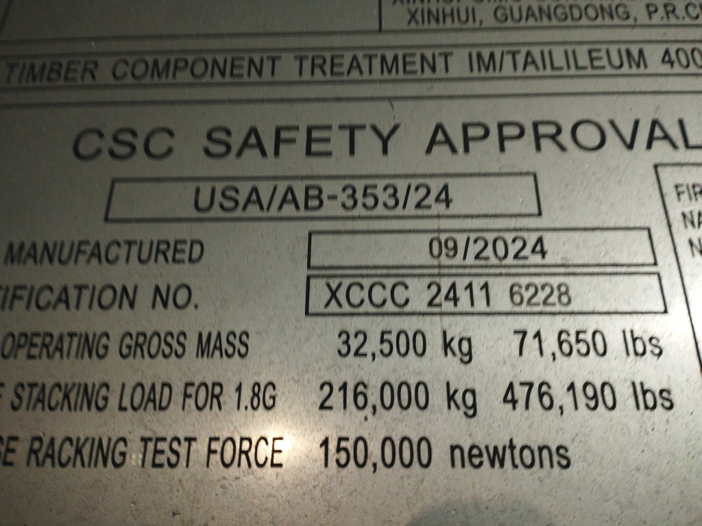 Морской контейнер CICU7236078