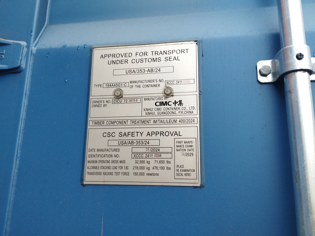 Морской контейнер CICU7236756